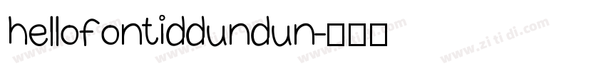 hellofont id dundun字体转换
